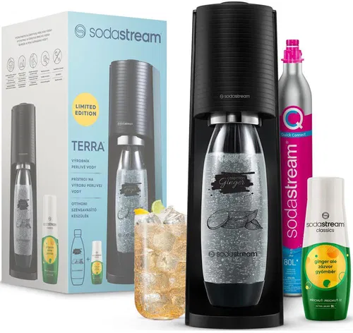 SodaStream TERRA Black Ginger Ale Mpack szódagép